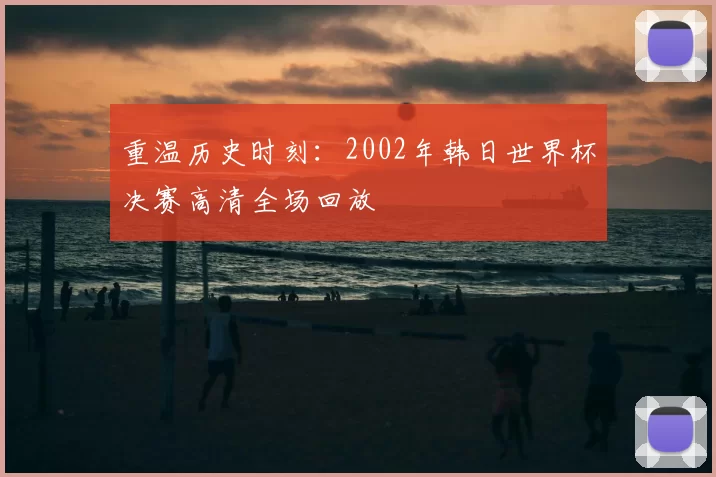 重温历史时刻:2002年韩日世界杯决赛高清全场回放