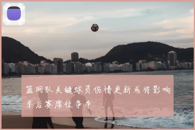 篮网队关键球员伤情更新或将影响季后赛席位争夺